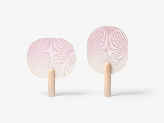 Frost Breeze Traditional Hanji Fan - Geometric