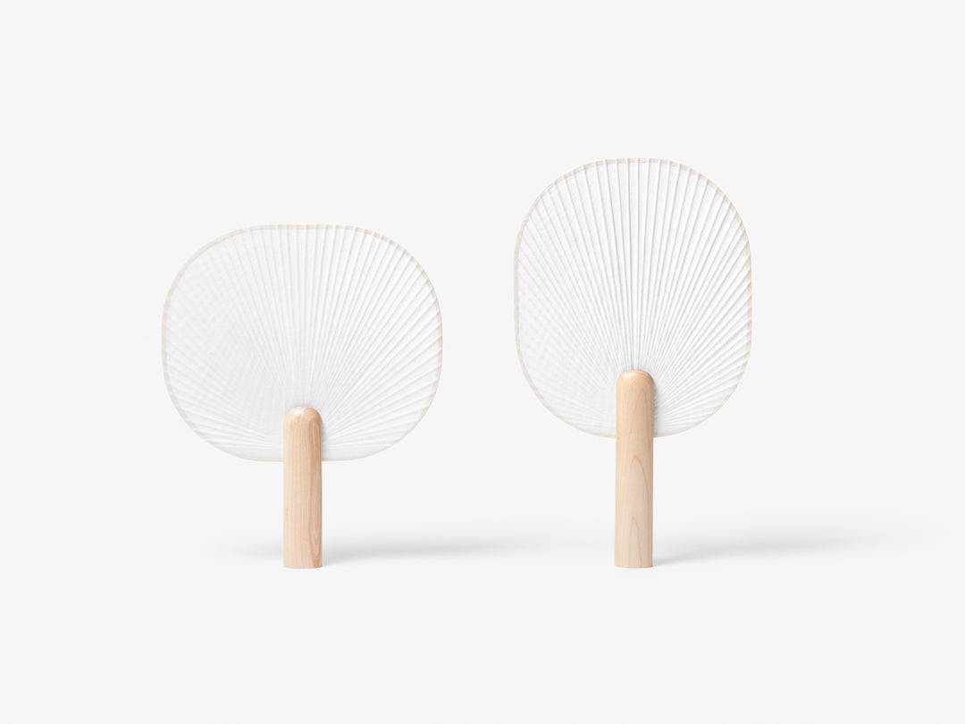 Frost Breeze Traditional Hanji Fan - Geometric
