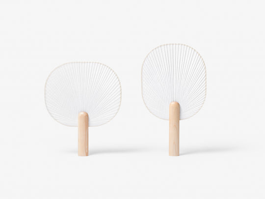 Frost Breeze Traditional Hanji Fan - Geometric
