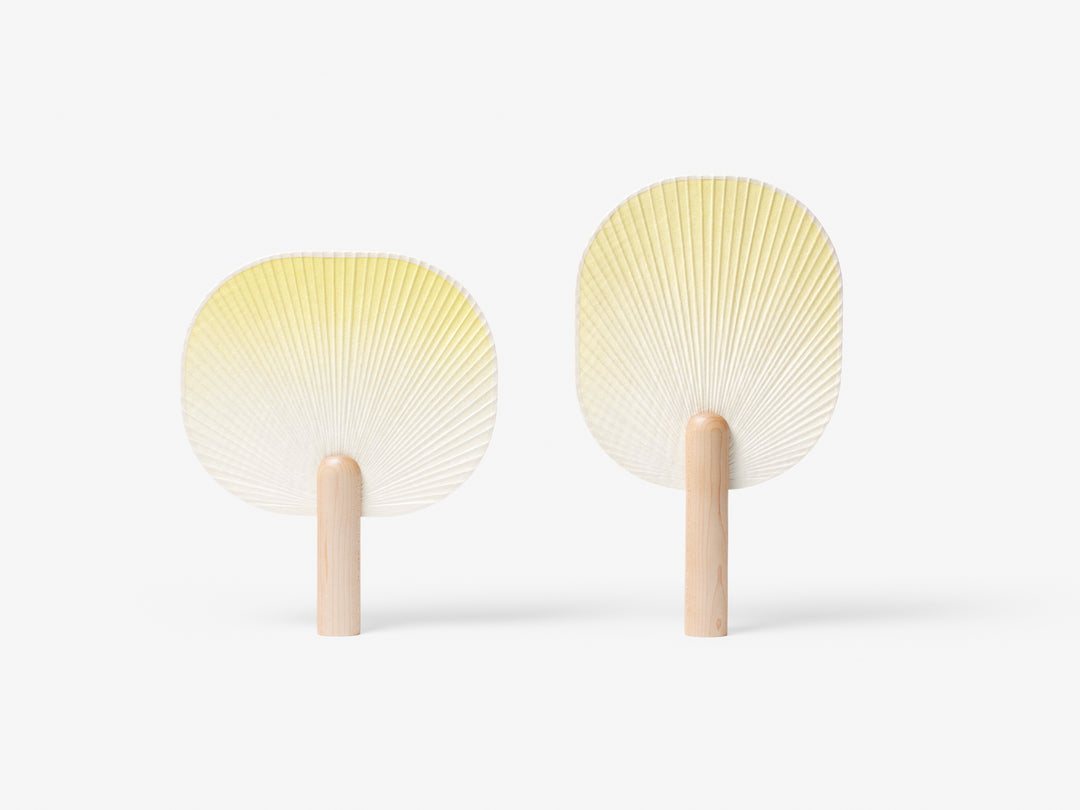 Frost Breeze Traditional Hanji Fan - Geometric