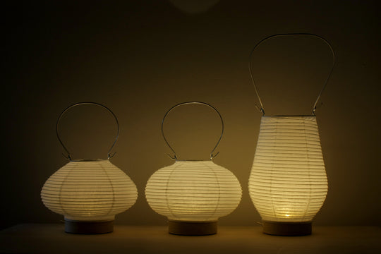 Portable Paper Lanterns - 3 different shapes (Tall, Circle, Diamond)