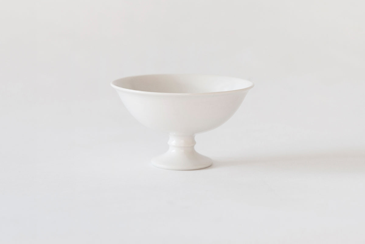 Jicon Yogurt & Dessert Cups - White (Plain, Brown Rim)