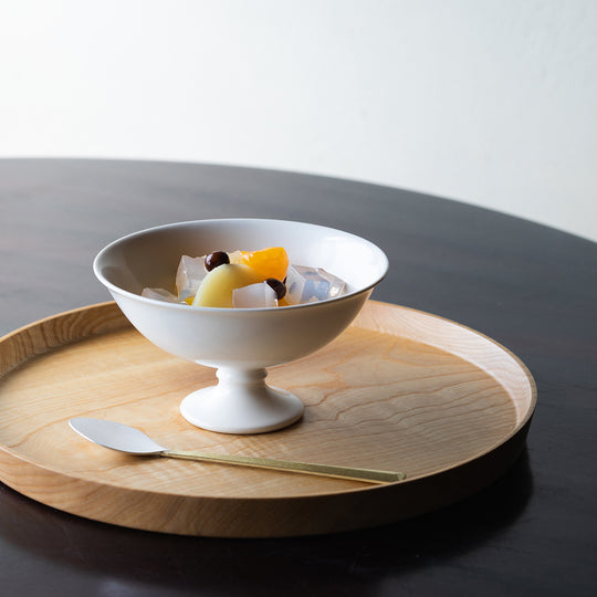Jicon Yogurt & Dessert Cups - White (Plain, Brown Rim)