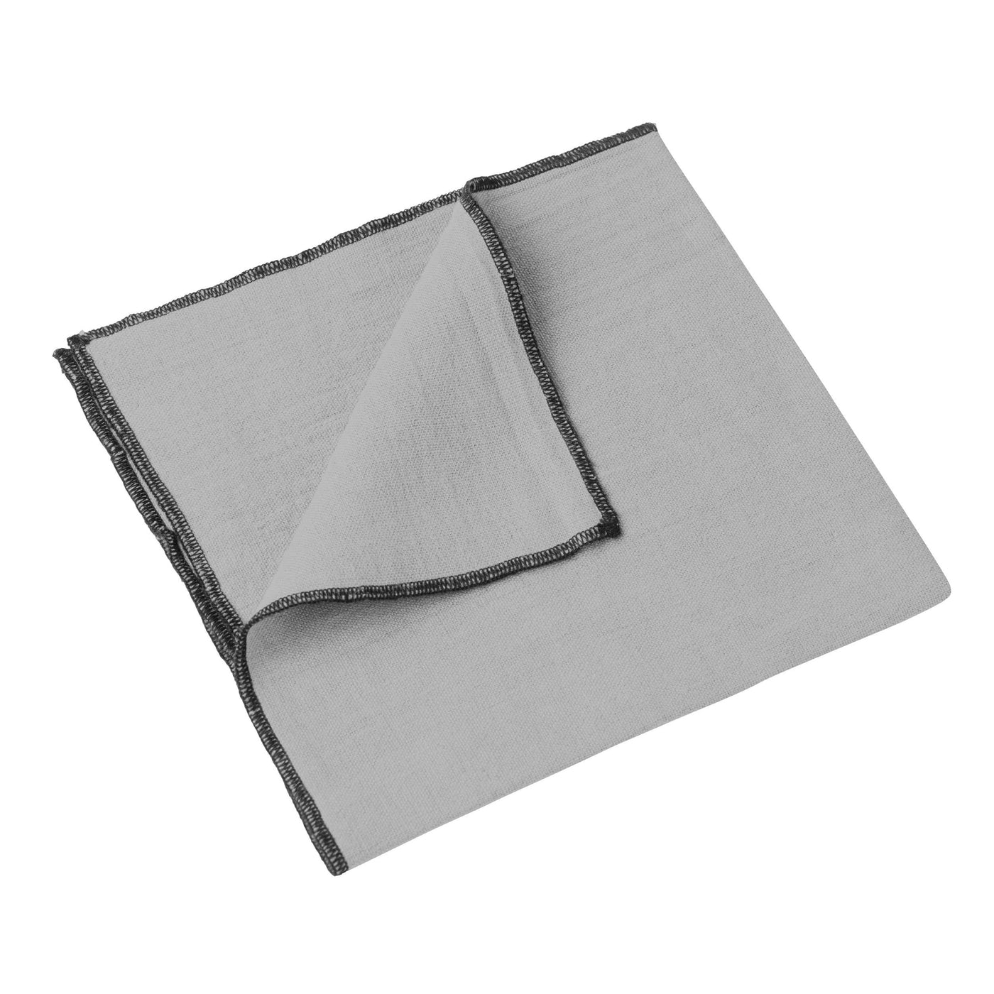 Linen Napkins With Black Edge