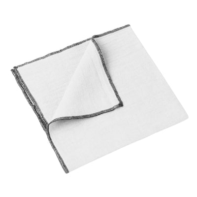 Linen Napkins With Black Edge
