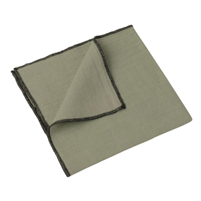 Linen Napkins With Black Edge