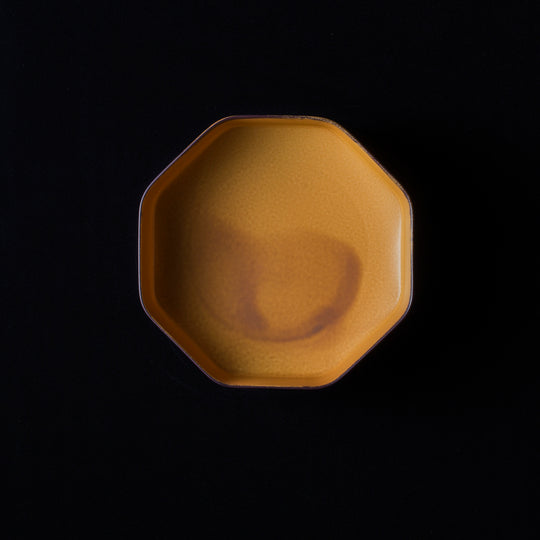 Octagon Deep Plate (Mustard Yellow)