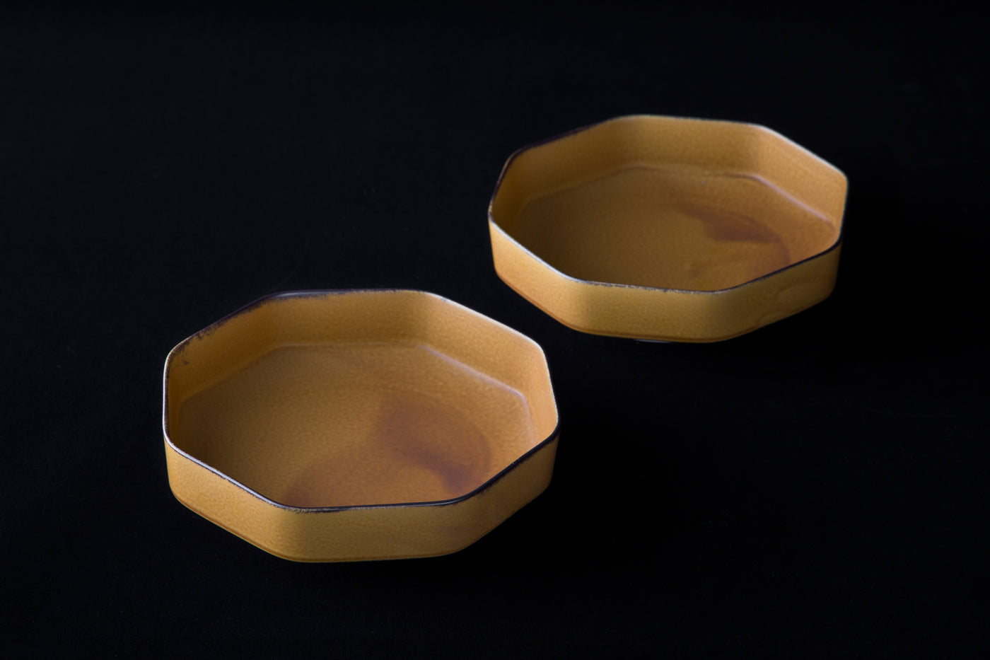 Octagon Deep Plate (Mustard Yellow)
