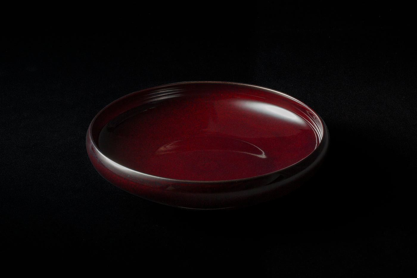 Burgundy Glazed Bowl